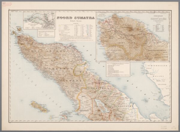 6. Noord Sumatra, uit: Atlas van Nederlandsch Oost-Indië / samengest. door Topographisch Bureau te Batavia van 1897-1904