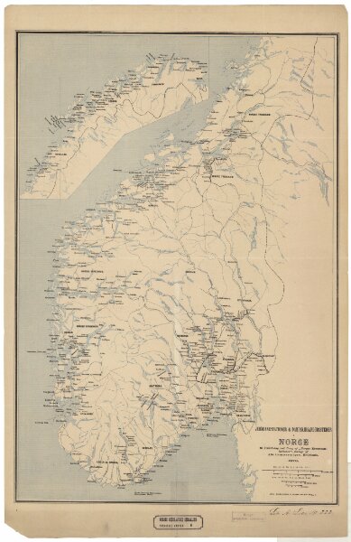 Spesielle kart 6: Jernbane og dampskibsanløbssteder i Norge