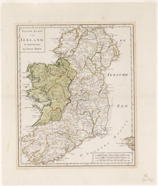 Nieuwe kaart van Ierland / I. Condet sculp.