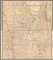 Composite Map:  Post Route Map of States of Illinois, Iowa and Missouri.