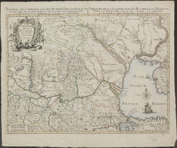 Tooneel des oorlogs aan den Dnieper, Tira en Donauw in den jare 1738 gevoerd