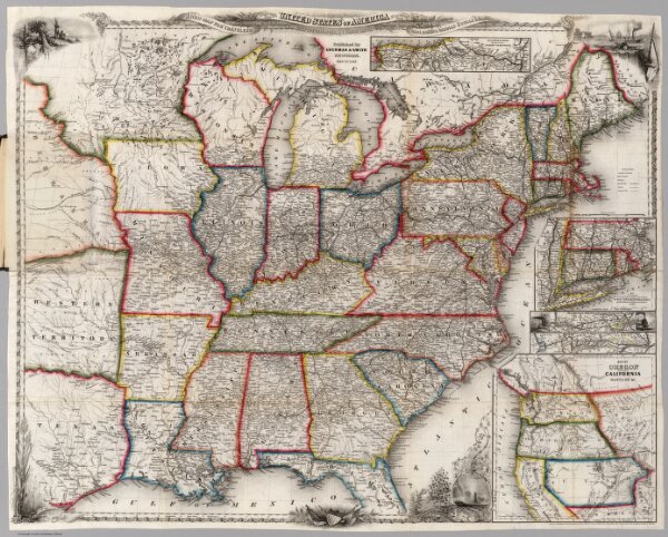 A New Map For Travelers Through the United States of America