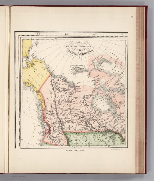 Facsimile:  Bouchette's British Dominions in North America (portion).