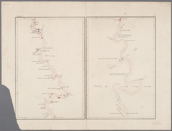 Sheet C, uit: Topographical and geological sketch-map of the Samba-river / comp. from croquis, made by the author [G.A.F. Molengraaff] during his flying survey in October 1894