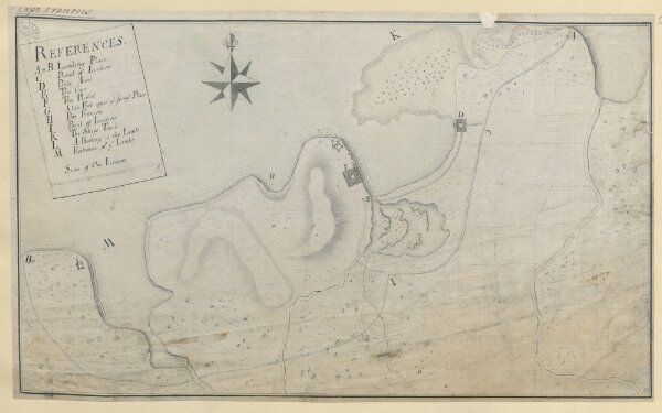 [A plan of Cape François, in the Island of St. Domingo].