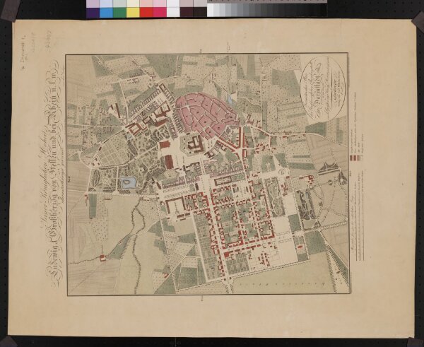 Geometrischer Plan der Großherzoglichen Residenzstadt Darmstadt