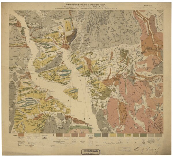 Geologisk kart 8b: Jordbundskart over en del af Mjøsens Omegn