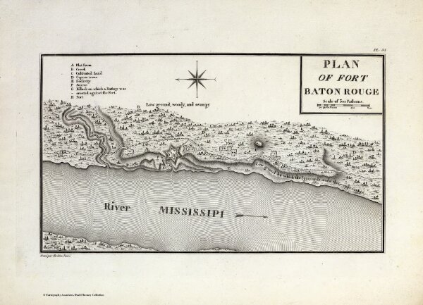 Plan Of Fort Baton Rouge.