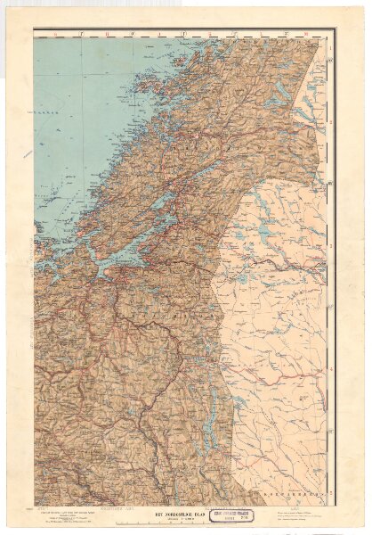 Norgesavdelingen 209-4: Kart over det sydlige Norge