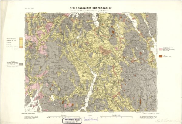 Geologisk kart 31b: Den Geologiske Undersøgelse,  Rektangel 15A Eidsberg