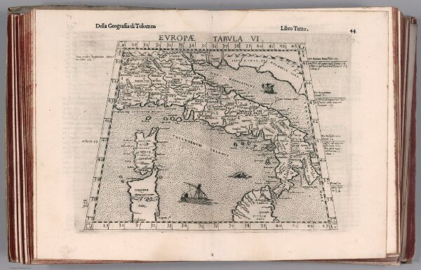 Tabula Europae VI. Della Geografia di Tolomeo. Libro Terzo