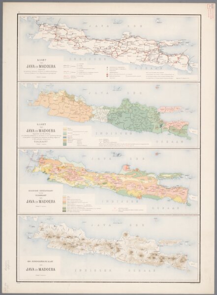 2. Kaart van Java en Madoera, uit: Atlas van Nederlandsch Oost-Indië / samengest. door Topographisch Bureau te Batavia van 1897-1904