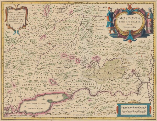 Moscoviae Pars Australis. [Karte], in: Gerardi Mercatoris et I. Hondii Newer Atlas, oder, Grosses Weltbuch, Bd. 1, S. 129.