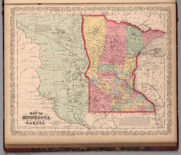 Map of Minnesota and Dakota : Published by Charles Desilver. 36