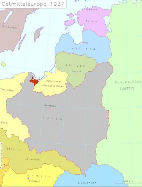 Ostmitteleuropa 1937