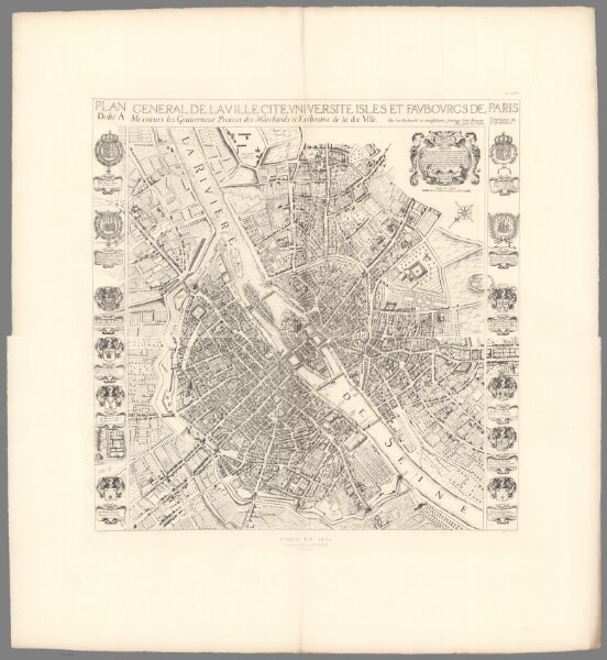 Composite Map:  Pl. XVII.  Paris en 1654.