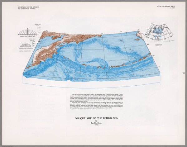 Oblique Map of the Bering Sea.