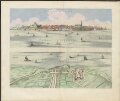 [Top] NOVIO MAGVM : [view]; [bottom] [Plan of fort Knodsenburgh and surroundings].