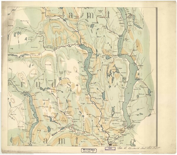 Spesielle kart 58-2: Kart over Drammenselvens Flødningsdistrikt