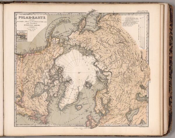 Polar-Karte.  (Northern Hemishere).