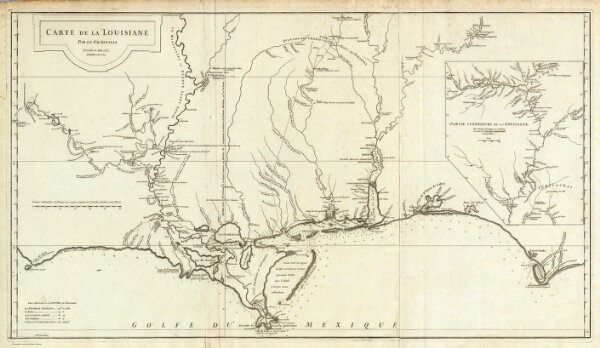 Carte de la Louisiane.