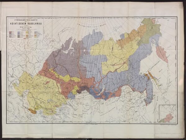 Ethnographische Karte des Asiatischen Russlands
