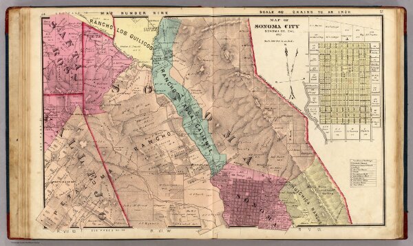 Santa Rosa, Vallejo, and Sonoma Townships.