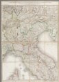 Carte itinéraire indiquant la marche des armées Françaises en Allemagne et en Italie : faisant suite à la carte en 8 feuilles de L. Capitaine ... / par P.C. Chanlaire