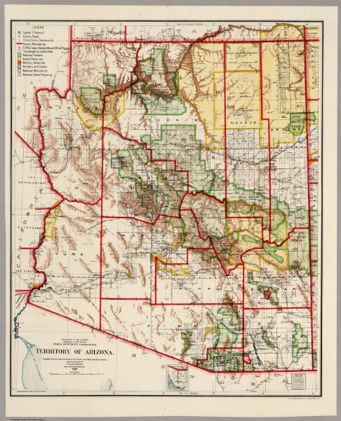 Territory of Arizona, 1909