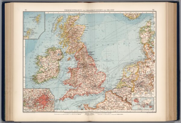 Ubersichtskarte von Groszbritannien und Irland