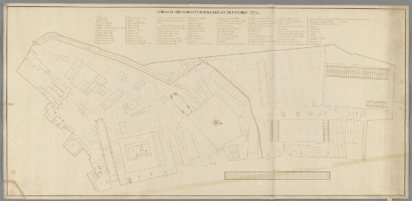 A plan of His Majesty's dock-yard at Deptford, 1774.