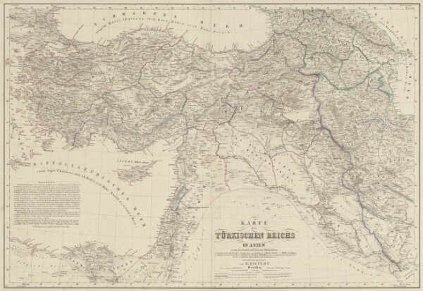 Karte des Türkischen Reichs in Asien