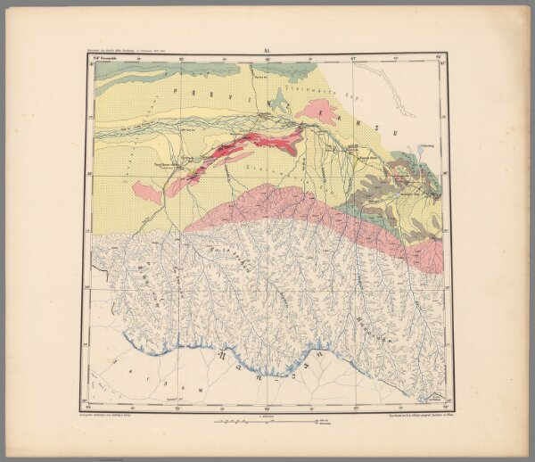 A. I: Geological map. Provinz Kansu