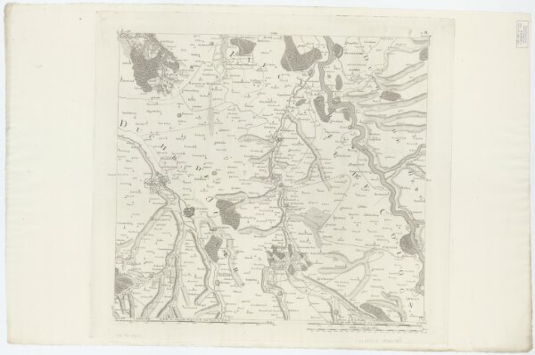 X ; 2.M., uit: Carte chorographique des Pays-Bas Autrichiens / ... par le Comte de Ferraris ; gravée par L.A. Dupuis