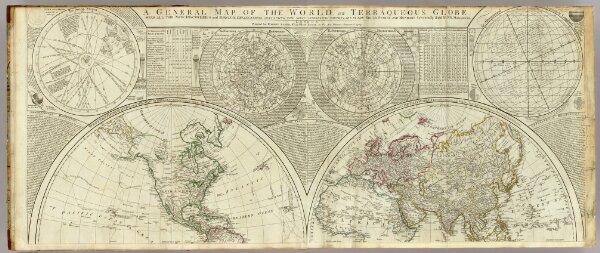 A general map of the world or terraqueous globe.