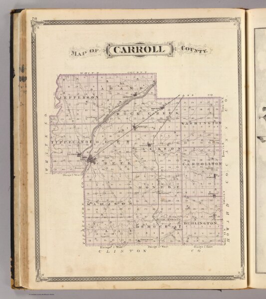 Map of Carroll County.
