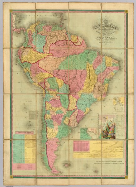 Map Of South America.