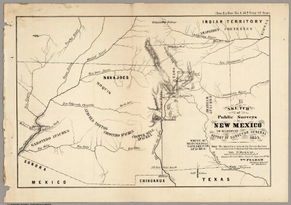 Sketch of Public Surveys in New Mexico 1855