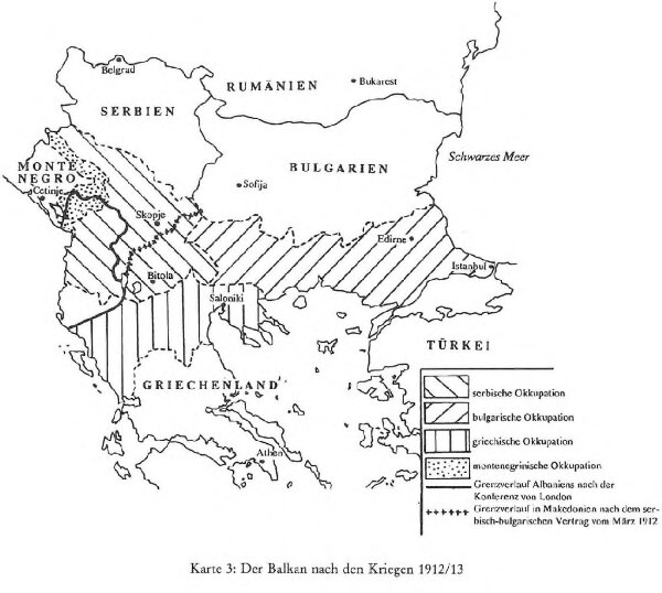 Der Balkan nach den Kriegen 1912/13