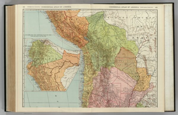 Chile, Bolivia, Peru, Ecuador, Uruguay, Paraguay, Argentine Republic. (northern half).