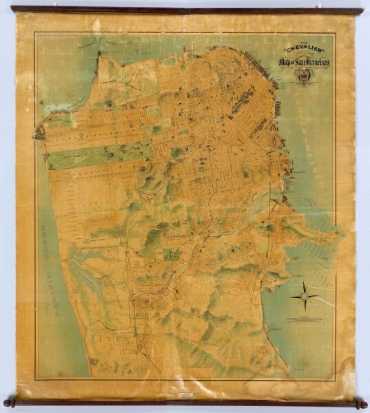 The "Chevalier" ... Map of San Francisco.