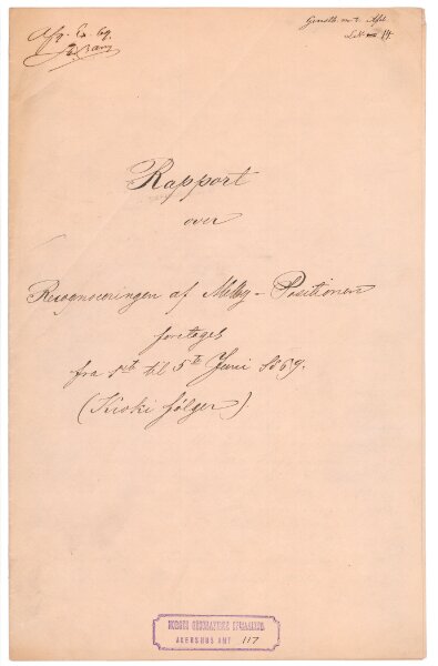 Akershus amt nr 117: Rekognoseringsarbeider utført av høyskoleelever 1869