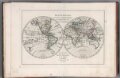 Mappe monde en deux Hemispheres l'oriental et l'occidental