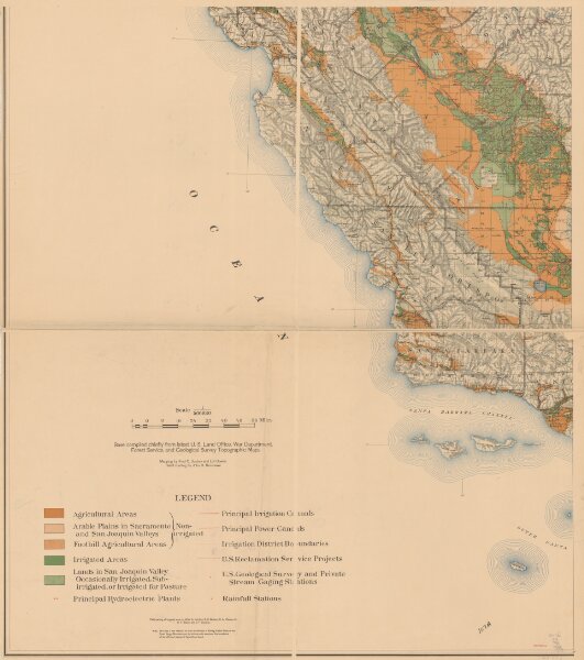 [Irrigation map of California]
