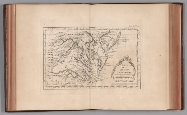 Carte de la Virginie Mari-land & a.