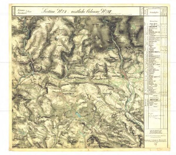 II. vojenské (Františkovo) mapování - Čechy, mapový list O_4_VII