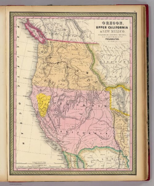 Oregon, Upper California & New Mexico.