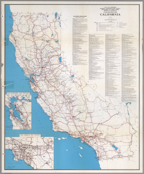 State Highway Map, California, 1965.