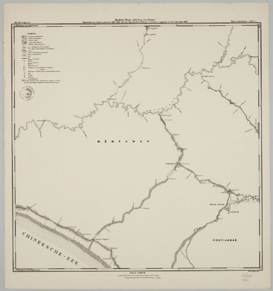 Blad III Pontijanak, blad c, uit: Residentie Wester-Afdeeling van Borneo : weg- en rivierkaart / Topographisch Bureau