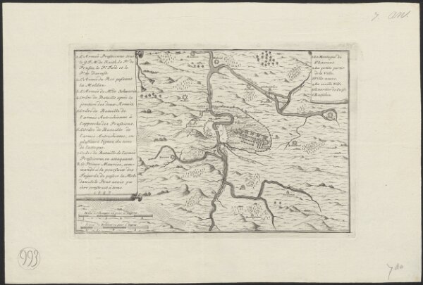 [Map of the battle near Prague, 1757]